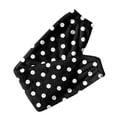 thumbnail image 4 of Women's Polka Dot Print Cuff Pants, Casual Lounge Sleep Pants, Elastic Waist Retro Style Pajamas for Fun and Comfortable Sleepwear,Black,XL, 4 of 6
