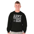 thumbnail image 3 of US Army Son Military Star Logo Men's Crewneck Sweatshirt Brisco Brands S, 3 of 6