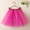 Hot Pink, variant on Idoravan Women's Basic Versatile Skirt Clearance Women Ballet Layered Organza Lace Mini Skirt