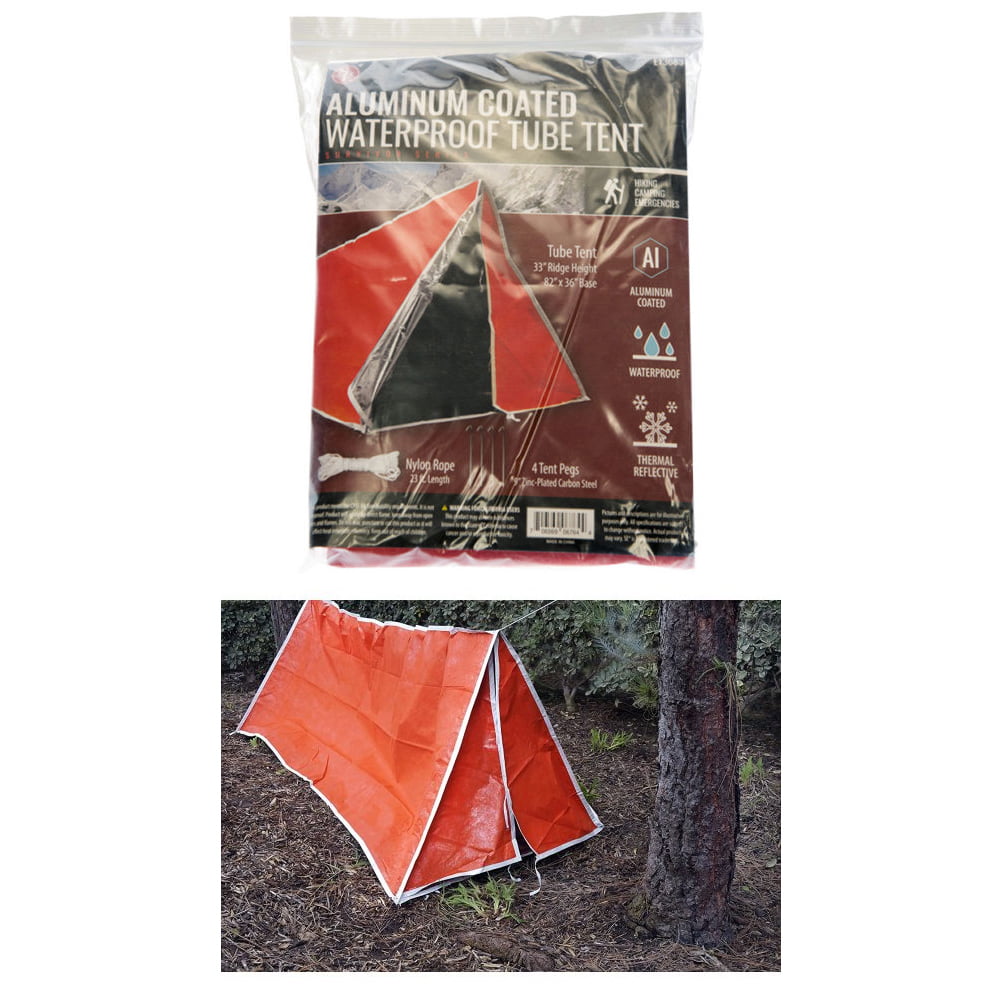 Emergency Tube Tent Survival Hiking Camping Shelter Outdoor 