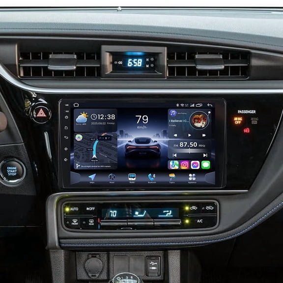 For Toyota Corolla 2017 2018 Android 15 Car Stereo Radio BT SWC GPS Navigation Apple CarPlay