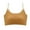 Yellow, variant on Womens Sports Bras Spaghetti Strap Padded Camisole Bra Scoop Neck Wireless Yoga Exercise Athletic Bras