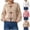 Beige Cardigan, variant on Toggle Button Cardigan for Women Crew Neck Knit Tops with Drop Shoulder Fall Short Cardigan Pink L