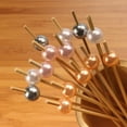 thumbnail image 3 of 5.9\\Decorative Pearl End Cocktail Fruit Sandwich Picks Skewers for Catered Events, 3 of 4