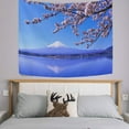 thumbnail image 2 of GZHJMY Tapestry Cherry Blossoms Snowy Mountain Fuji Lake Tapestry Wall Hanging Decorative Wall?Blanket?Bedding Tapestry for Bedroom Living Room Dorm 60"x51" Gift Decor, 2 of 7