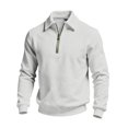 thumbnail image 5 of Daweinan Men's Quarter Zip Pullover Sweatshirt Loose Fit Long Sleeve Relaxed Fit Casual Athletic Top for Daily Wear Outdoor Work Sports, 5 of 5