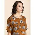 thumbnail image 5 of Moomaya Womens Printed Summer Tunic Top, Round Neck, Elbow, Loose-Fit Casual Top, 5 of 9