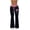 C-Black418, variant on Flared Pants Women Gothic Stretchy Slim Fit Bootcut Trousers Casual Drawstring Floral Printed Vintage Trendy Trousers