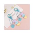 thumbnail image 3 of 1pc Creative Connecting Heart Shaped Gradual Color Keychain With Earphone Pendant, Korean Style Ins Accessories For Bags And Purses, Unisex, 3 of 5