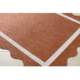 thumbnail image 3 of Mark&Day Outdoor Rugs, 5x7 Tony Traditional Rust/Cream Area Rug, Non Shedding Rust Cream Patio, Porch, Deck, Bedroom, Living Room or Kitchen (5'3" x 7'), 3 of 7