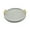 Gray, variant on American Atelier, Gray Dots PU Leatherette Round Serving Tray with Gold Handles, 17.32x1.14"