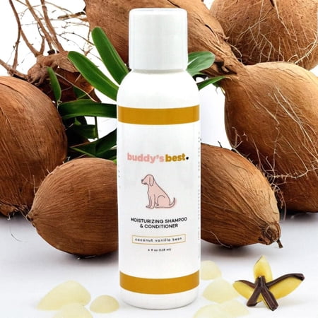 Buddy’s Best Travel-Size Dog Shampoo and Conditioner Moisturizing Shampoo, All-in-One, 4 fl oz