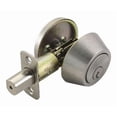 thumbnail image 1 of Design House 783589 Pêne Dormant à Cylindre Simple 2 Voies, Dossier Réglable, Finition Nickel Satiné, 1 of 12