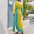 thumbnail image 2 of Vestido largo elegante con diseño de arco doble geométrico retro 579, vestidos elegantes y chic para mujer, vestidos de promoción, vestidos elegantes de lujo para mujer, 2 of 4