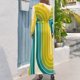 thumbnail image 2 of Vestido largo elegante con diseño de arco doble geométrico retro 579, vestidos elegantes y chic para mujer, vestidos de promoción, vestidos elegantes de lujo para mujer, 2 of 4