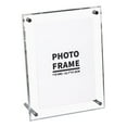 thumbnail image 1 of Acrylic Transparent Photo Frame Acrylic Picture Frame to Display Certificates and Photos with Metal Rack, 1 of 5