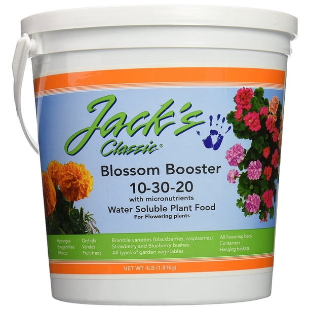 Jack's Classic 103020 Blossom Booster Water Soluble Plant Food, 4 Lbs