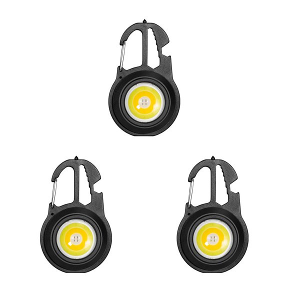 Eigraketly Herramienta de iluminación de luz de trabajo recargable con llavero de linterna portátil Type4 NO4