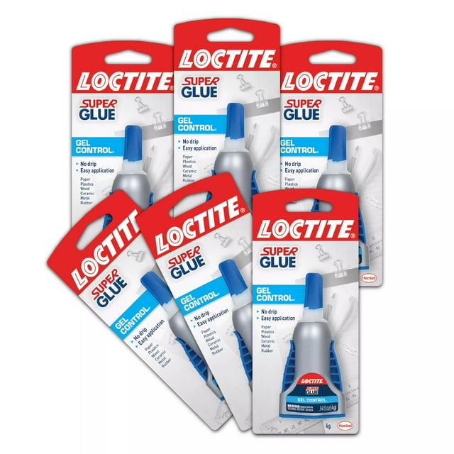 Super Glue Loctite Gel Control Transparente Pack de 6 x 4 g