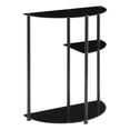 thumbnail image 2 of Designs2Go Classic Three-Tier Display Entryway Hall Table in Black Glass, 2 of 13