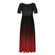 thumbnail image 3 of Vestido de cuello redondo con estampado de hombros descubiertos y manga corta informal de verano para mujer OAVQHLG3B Store  lin121212, 3 of 4
