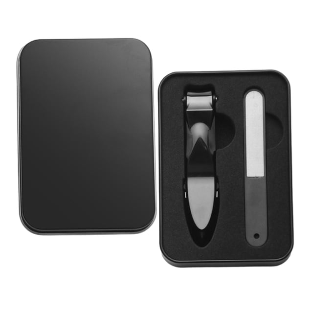 Cortauñas Yuyangstore Juego de limas de Uñas Resistente Anti Recorte Negro