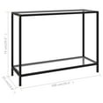 thumbnail image 4 of vidaXL Table Console Transparent 100x35x75 cm Verre Trempé, 4 of 4
