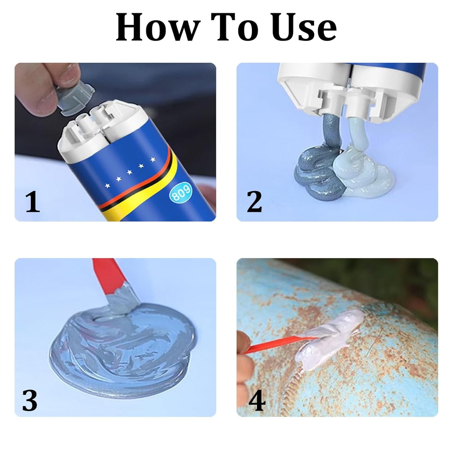 Industrial Grade Stainless Steel Casting AB Rubber, Strong Casters Glue, Metal Repair Glues, Casting Repair Glue, High Temperature Resistant Welding for Metal,Plastic, Ceramic, Wood