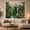 Banana Leaf Pool, variant on Tropical Waterfall in Misty Jungle, Serene Illustration for Nature Lovers, Botanical Wall Art, Housewarming Gift, Tapestry Wall Hanging for Bedroom and Living Room