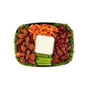 Freshness Guaranteed Fresh, Hot and Ready-to-Eat Chicken Win Party Tray, Large