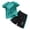 Green, variant on Boys Athletic Shorts Set 2 Piece Summer Clothes Outfit Breathable Lightweight Tee Boys Basketball Shorts for Active Kids Casual Sports Suit Orange