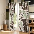 thumbnail image 3 of Manfei Farmhouse Duck Dog Curtains and Drapes Pack of 2 (52x63 Each), Cottage Camouflage Black Out Curtains, Silk Gray, 3 of 6