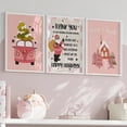 thumbnail image 4 of Cuadro de dibujos animados de Papá Noel, muñeco de nieve, azúcar, hombre, coche, Feliz Navidad, arte de pared, carteles, imágenes impresas, decoración de habitación de niños, pintura de lienzo Nórdico, 4 of 4