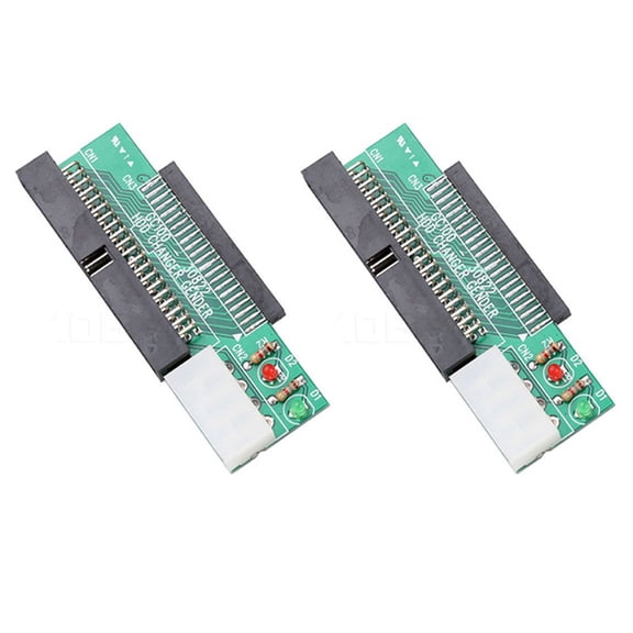2X 44Pin 2.5 Inch Ide to 3.5 Inch Ide 40Pin Interface Hard Disk Drive HDD Converter Adapter for Laptop Desktop Pc