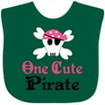thumbnail image 3 of Inktastic Girls Cute Pirate Girls Baby Bib, 3 of 4