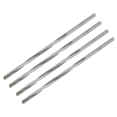 

Uxcell 4mm Cutting Dia Round Straight Shank Cemented Carbide Twist Drill Bit 120mm Length 4 Pack