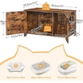 thumbnail image 3 of HOOBRO Cat Litter Box Enclosure Wooden Pet House End Table Living Room Bedroom Brown BF03MW01G2, 3 of 9