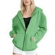 thumbnail image 3 of Tops bonitos para adolescentes,Sudadera con capucha de polar para mujer, jersey de manga larga con cremallera y bolsillo, tejido de poliéster suave, ropa informal para el hogar, sopatenor, 3 of 8