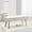 Off-White, variant on NORDICANA Modern Entryway Bench Teddy Velvet Upholstered End of Bed Bench Tufted Ottoman Bench Dining Bench with Thick Cushion Seated for Living Room, Bedroom