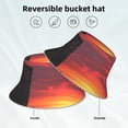 thumbnail image 2 of Fotbe Sunset Western Desert Cowboy Sombrero Tipo Pescador con Estampado – Sombrero de Sol de Algodón de Moda para Playa, Golf, Pesca, 2 of 6