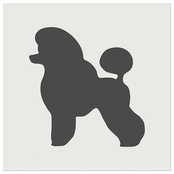 Miniature Poodle Dog Solid DIY Cookie Wall Craft Stencil - 5.5 Inch