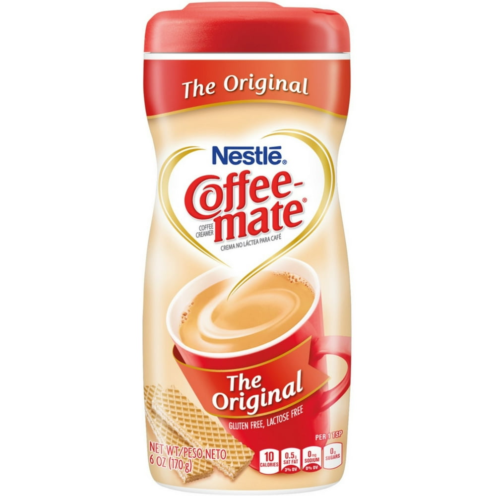 nestle coffeemate coffee creamer powder, original 6 oz 3 pack