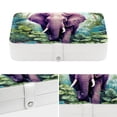 thumbnail image 4 of Elephant Premium PU Leather Jewelry Box Organizer with Removable Compartment and Portable Bracelet Holder, 4 of 6