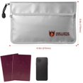 thumbnail image 4 of 6X Fireproof Document Bag,Waterproof and Fireproof Money Bag with Zipper,Fireproof Safe Storage Pouch for Passport ., 4 of 7