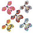 thumbnail image 1 of Juego de 5 mariposas voladoras mágicas, de plástico, fáciles de usar, ideales para niños de 10 a 18 años, ideales como marcapáginas y como regalo., 1 of 5