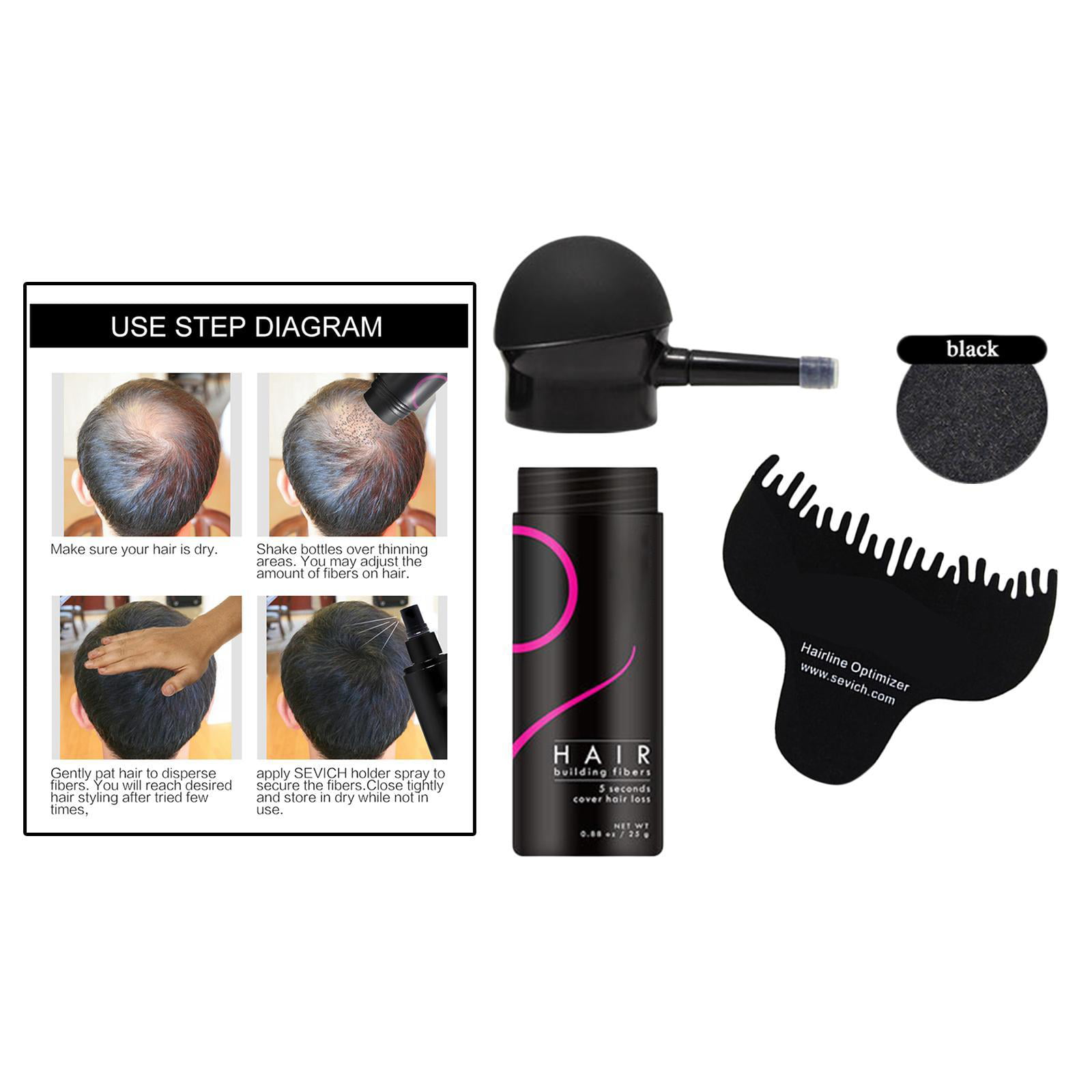 Keratin Hair Building Fiber Hairdressing Combs Top Hairline Optimizer  1Pcs/Lot 