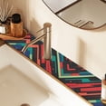 thumbnail image 2 of Yayeee Faucet Mat for Kitchen Sink 14.7" Diatomite Long Splash Guard Pad, Blue Abstract Lines, 2 of 7