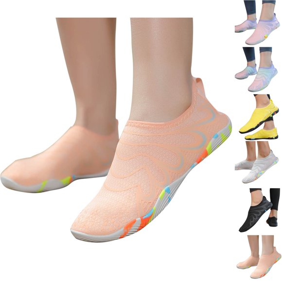 Penkiiy Zapatos de agua para niñas niños niños bebé playa natación Aqua zapatos respirables para piscina deportes al aire libre descalzos zapatos calcetín suelas de goma zapatillas