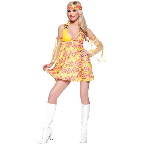 Flower Child Adult Halloween Costume - Walmart.com - Walmart.com