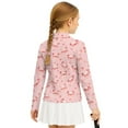 thumbnail image 2 of Psesaysky Girls Long Sleeve Shirts Pink Piglet Print Soft Fleece Jacket Fall Half Zip Pullover Kids Sweatshirts Athletic Thermal Coat for Golf Yoga 10-11 Years, 2 of 6